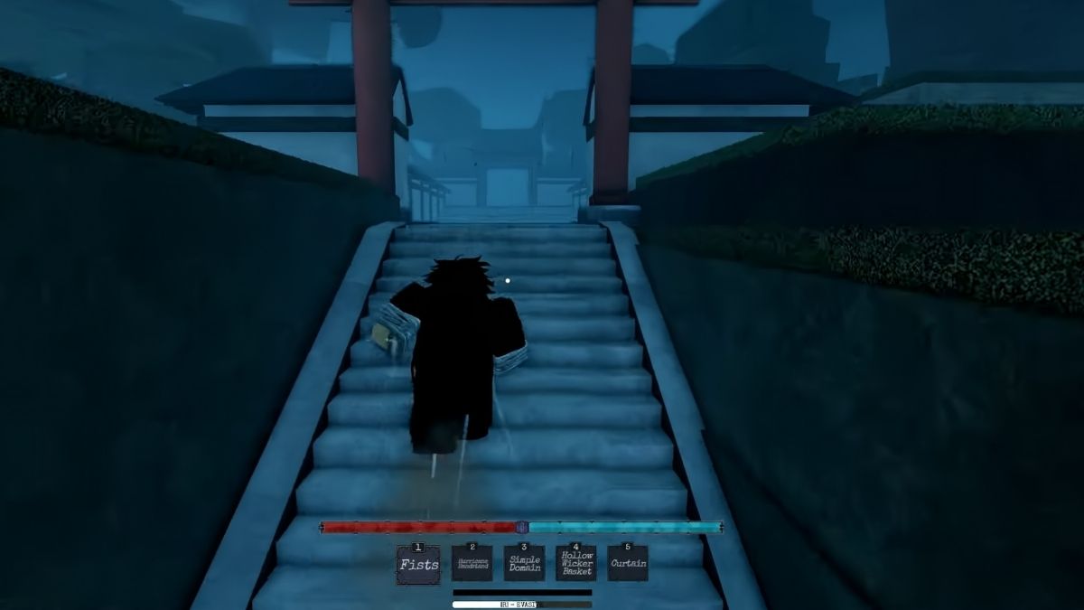 Mover las escaleras en Jujutsu Odyssey