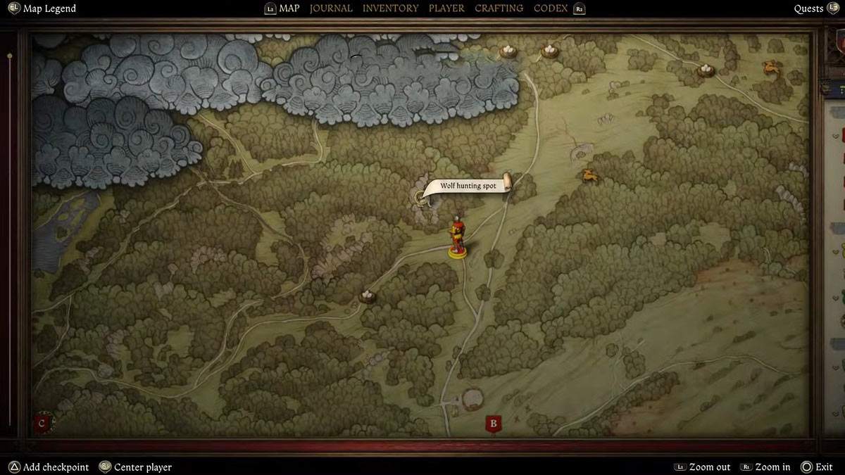 Lugar de caza de lobo