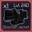 Obsidian Jacket rustning i jujutsu infinite