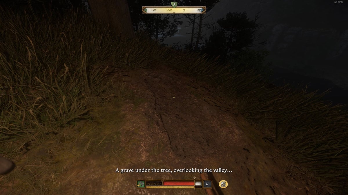 tumba debajo del árbol con vistas al valle en el reino, venga la liberación 2