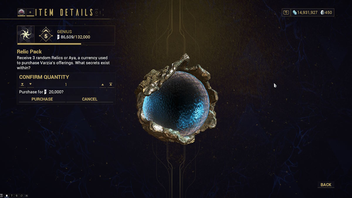 Paquete de reliquias de guerra