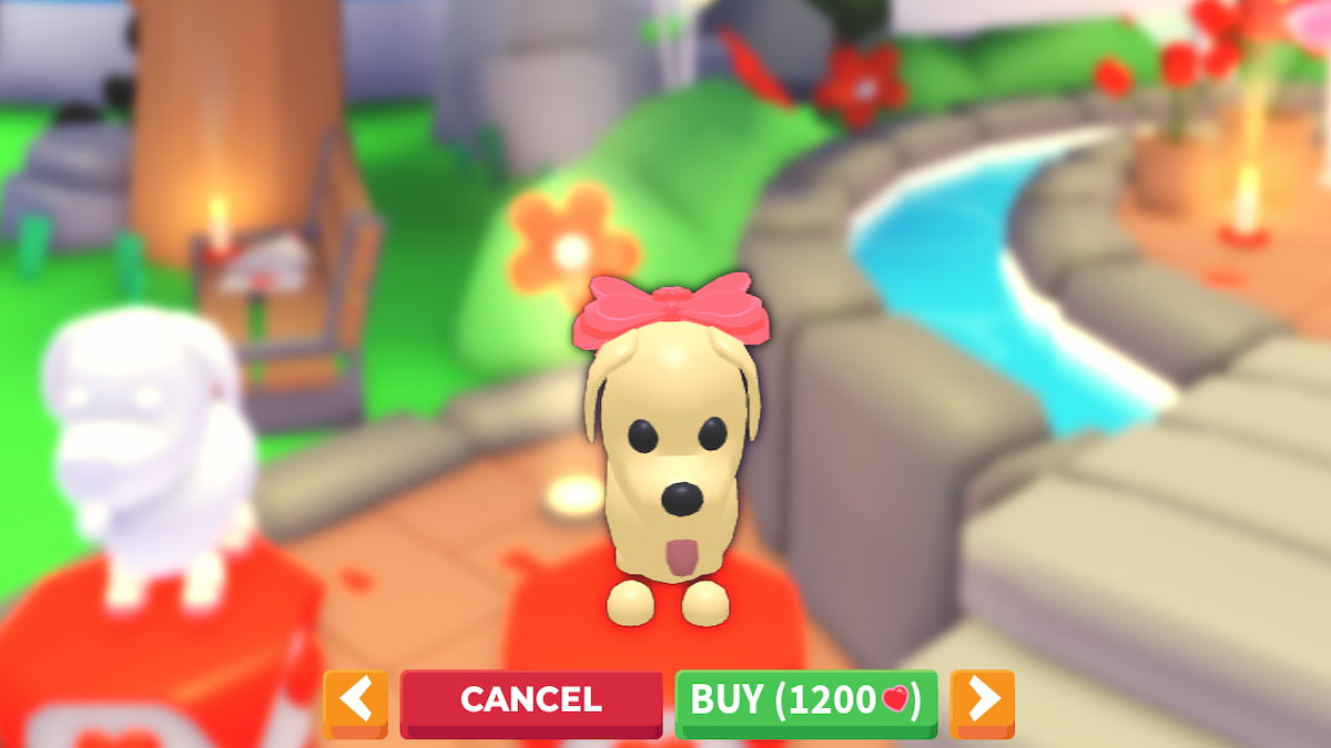 Un animal de companie Valentin în Adopt Me