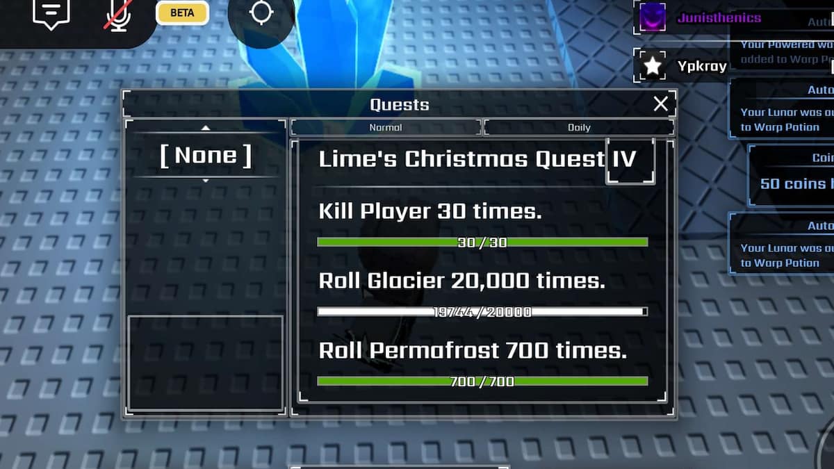 L'elenco delle missioni in sols rng