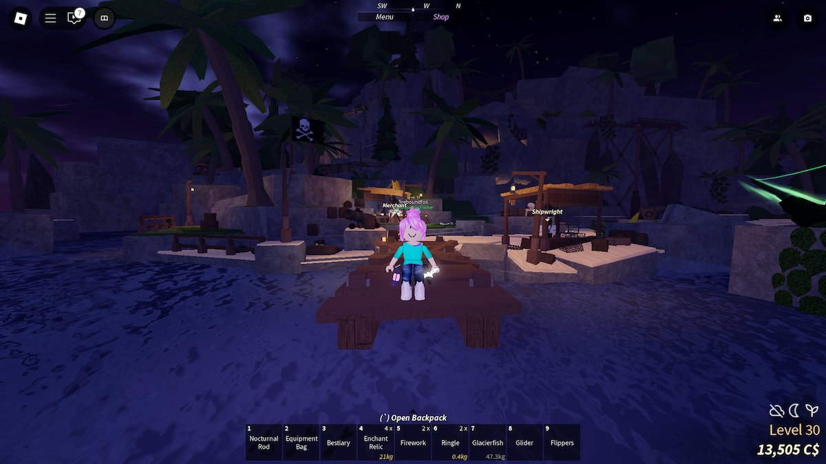 RobloxのFischのForsaken Shores。