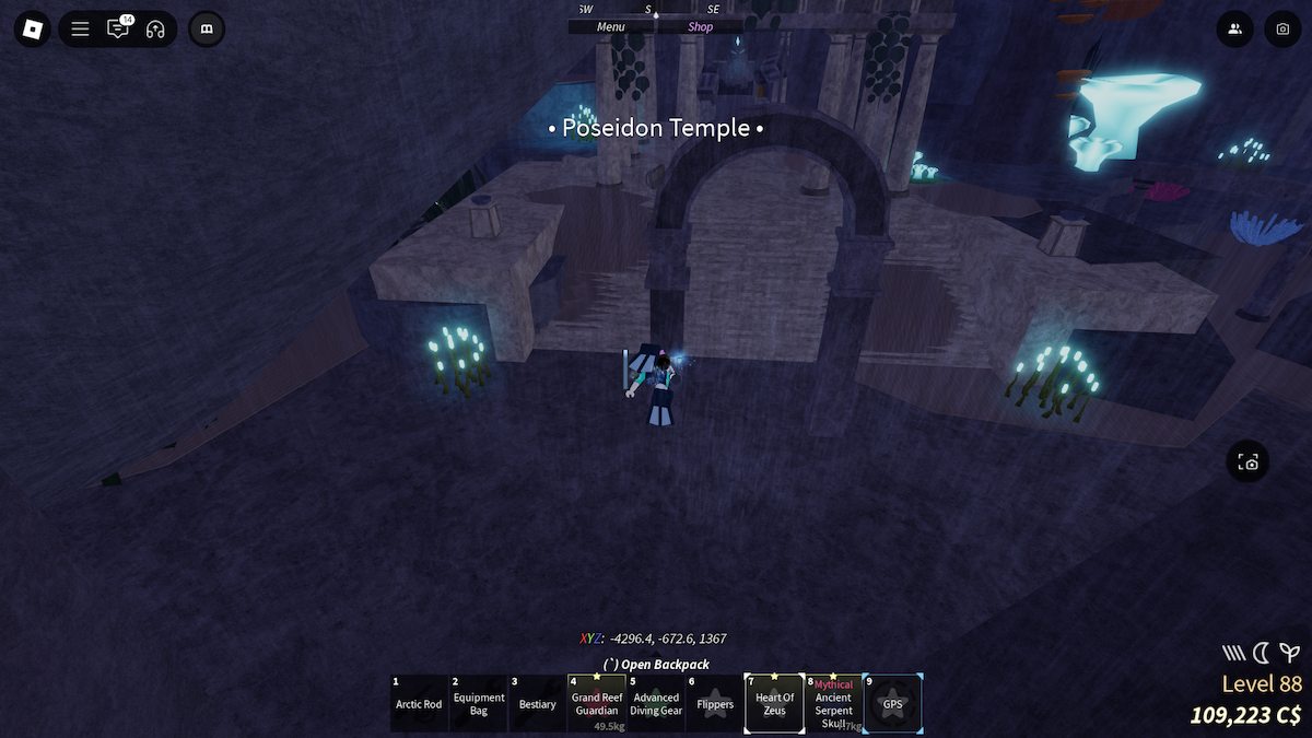 フィッシュのポセイドン神殿。