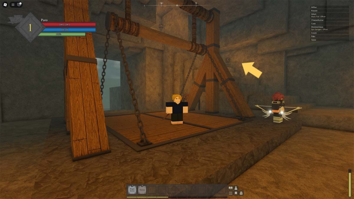 ルーンスレイヤープレイヤーが探索中