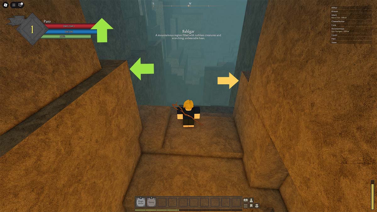 ルーンスレイヤープレイヤーが探索中