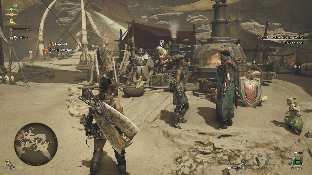 Elaboración y actualización de armas en Monster Hunter Wilds