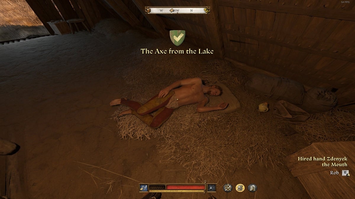 El hacha del lago comienza