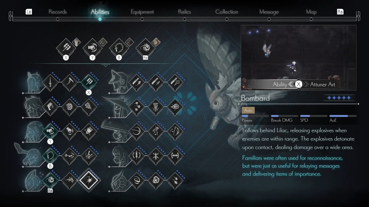 Bombard habilidad en Ender Magnolia Bloom en la niebla