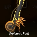 vulkansk stang i Fisch Roblox-opplevelsen
