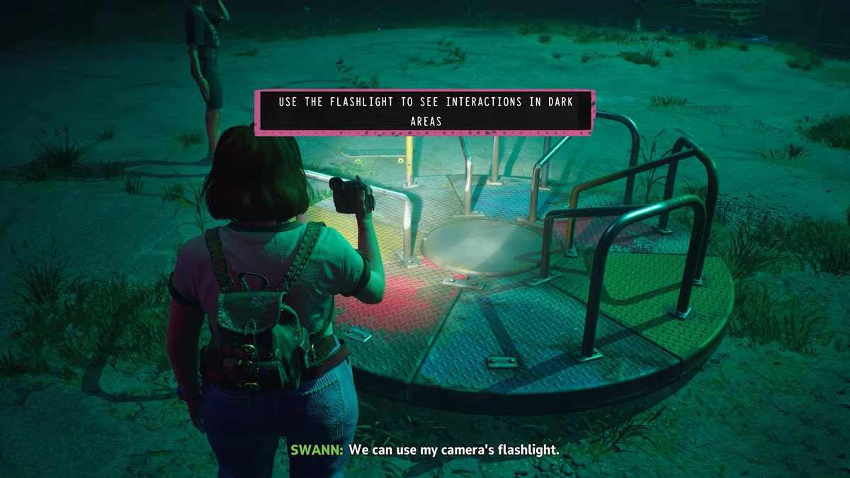 La linterna de Swann se puede usar para ver las cosas en la oscuridad en los discos perdidos Bloom & Rage