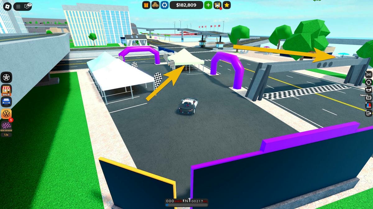 Placering af Toyodo bildele i Roblox Car Distonship Tycoon