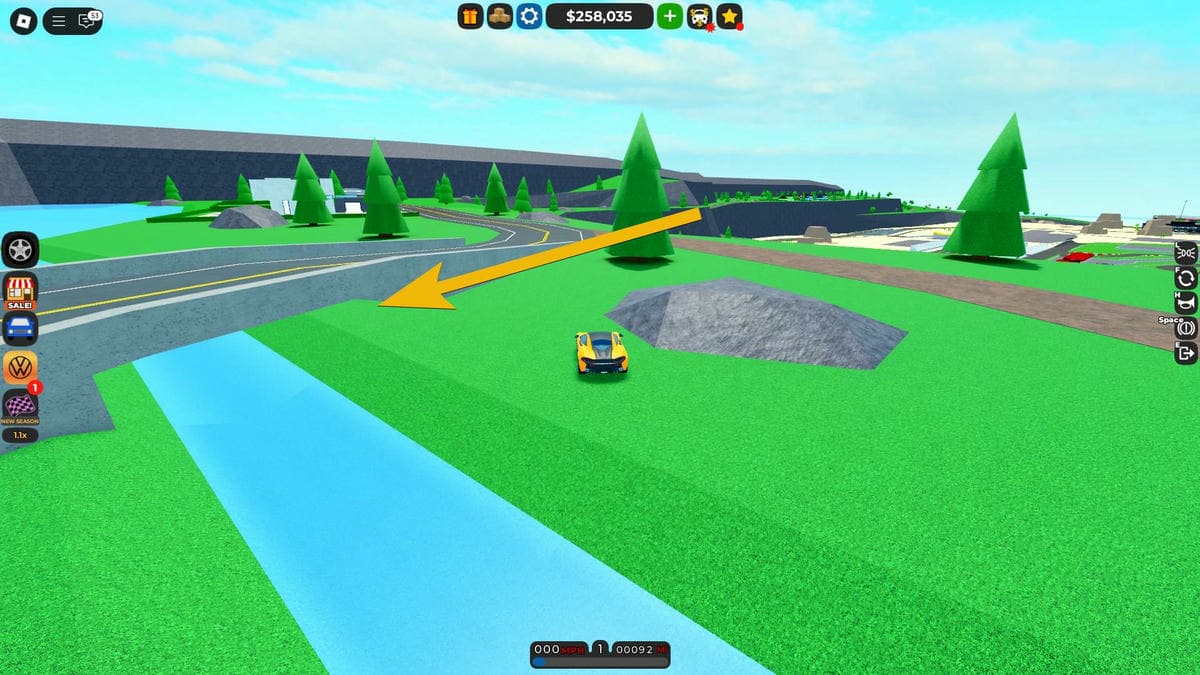 Placering af Toyodo bildele i Roblox Car Distonship Tycoon