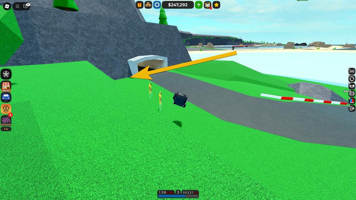 Placering af Toyodo bildele i Roblox Car Distonship Tycoon