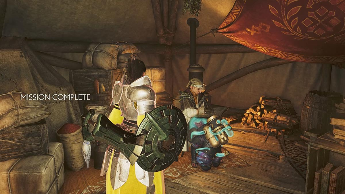 Informar a Samine en Monster Hunter Wilds