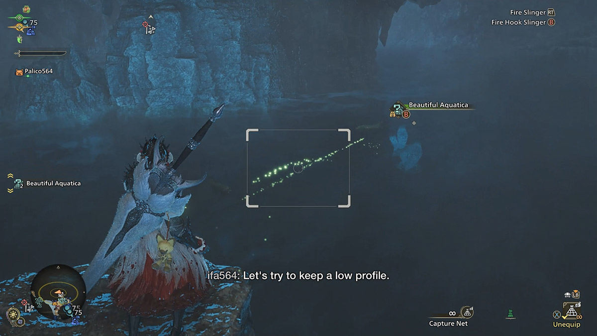 un jugador que intenta capturar Grand Escunite