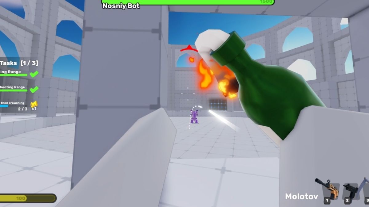 ライバルズメガハントのノスニーボットボスバトル