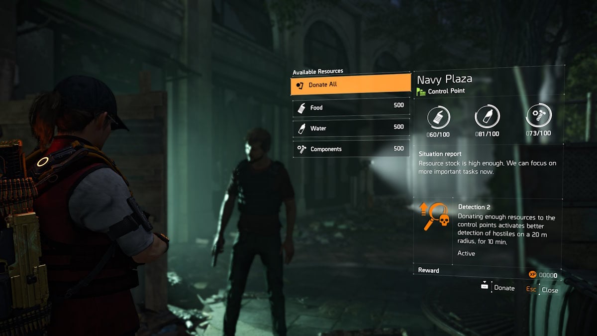 El punto de control de la División 2