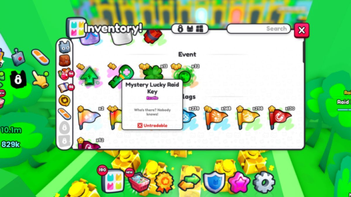 Misteriosa Key Raid Lucky en Pet Sim 99