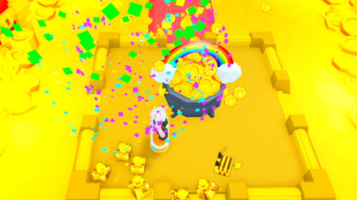 Mega Mega Token en Golden Pot en Pet Sim 99