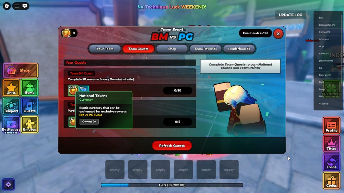 ब्लू लॉक इवेंट एनीमे लास्ट स्टैंड में राष्ट्रीय टोकन