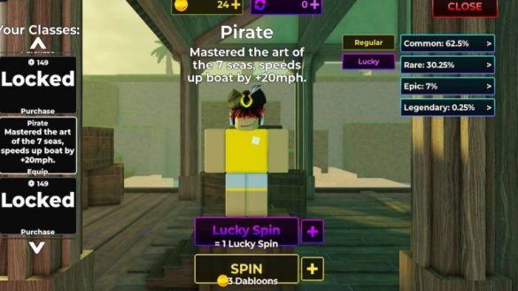 Lista de nivel de nivel de Clases Dead Sails [Kraken]
