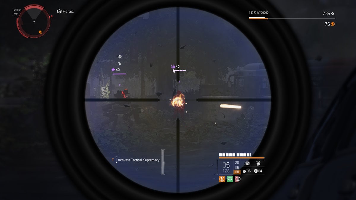 El rifle de francotirador de la División 2