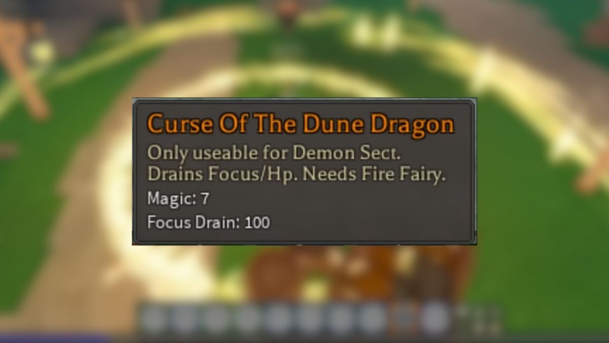 Curse of Dune Dragon i Rune Slayer