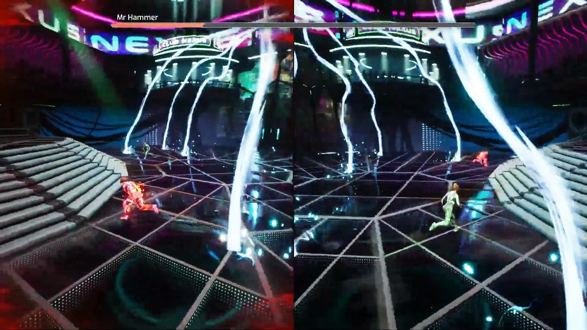 olas de neón web en ficción dividida