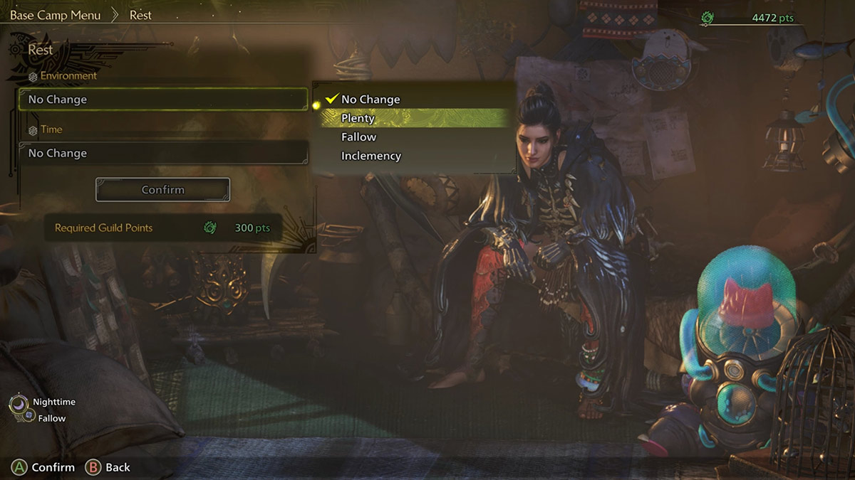 Un jugador que cambia el entorno a abundancia en Monster Hunter Wilds