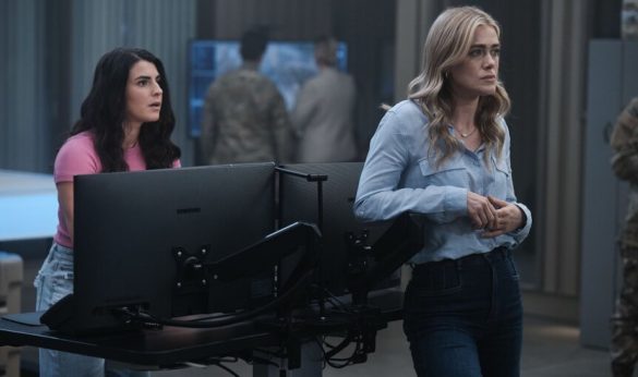 Sara Garcia and Melissa Roxburgh in The Hunting Party