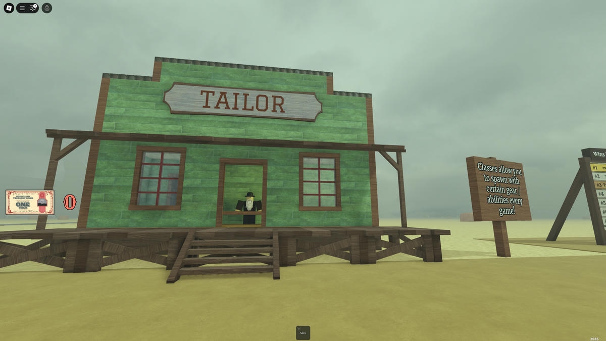 متجر Roblox Dead Rails Tailor لتغيير الفصل