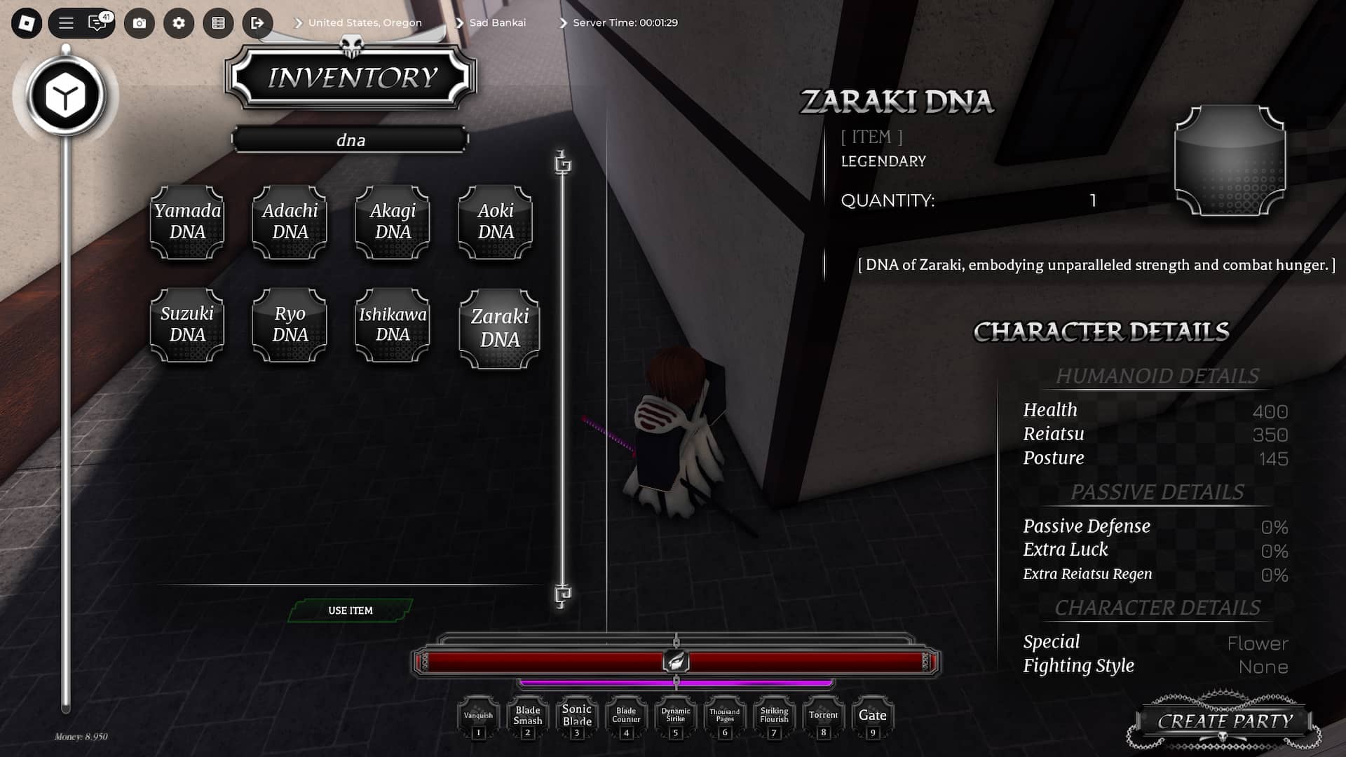 रोबोक्स पैराडॉक्स एक्सपीरियंस में खिलाड़ी सूची में कबीले डीएनए