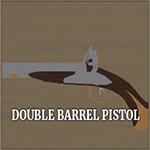 Coragem e pistola de cano duplo