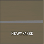 Sabre pesado de tripas e pólvora