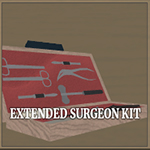 Kit estendido de cirurgião de tripas e pólvora