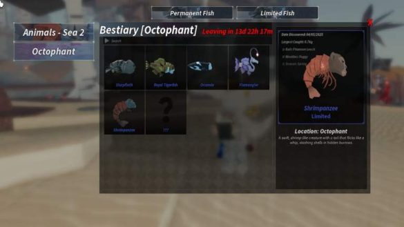 Los 6 peces en la piscina octophant (100% bestiary) - fisch
