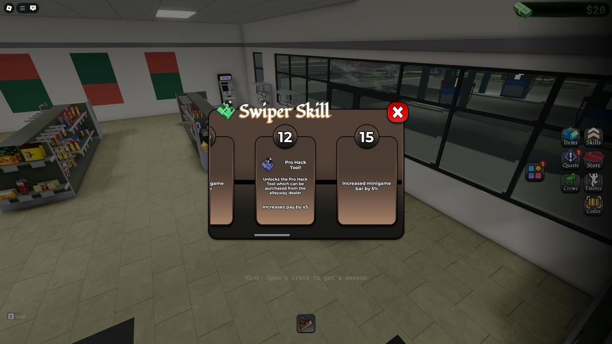 Blocco abilità rotazione dello swiper