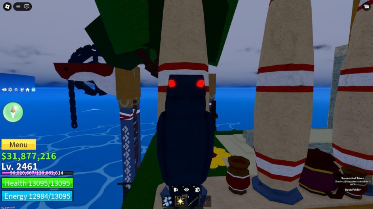 Rød glød på blox frugter