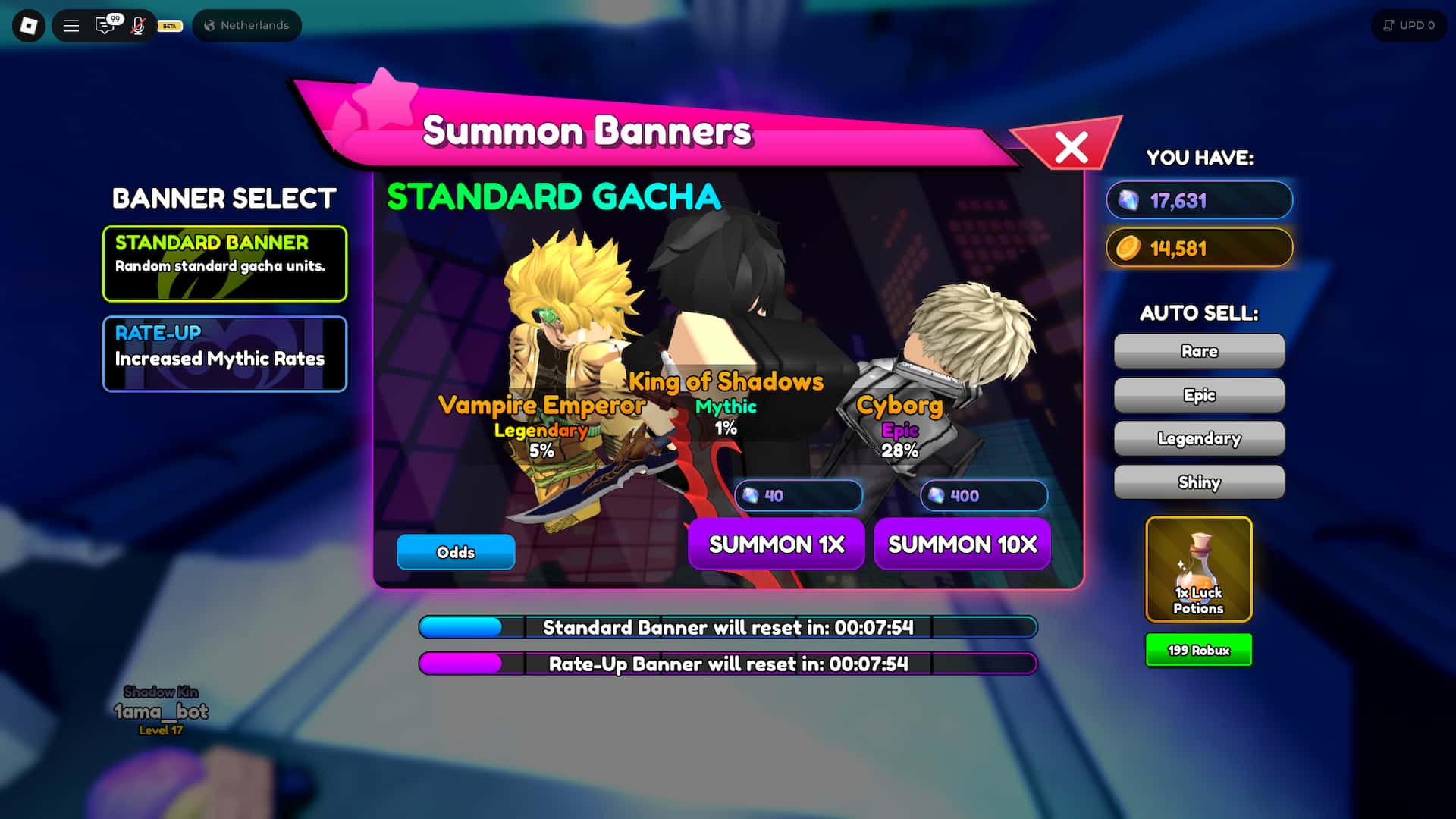 Cách nhận được Shadow Knight Secret Unit trong Anime Rangers x Roblox Experience