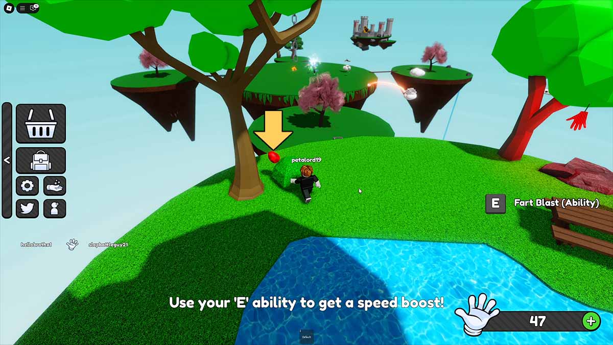 Bofetada batallas de la ubicación del huevo de Pascua