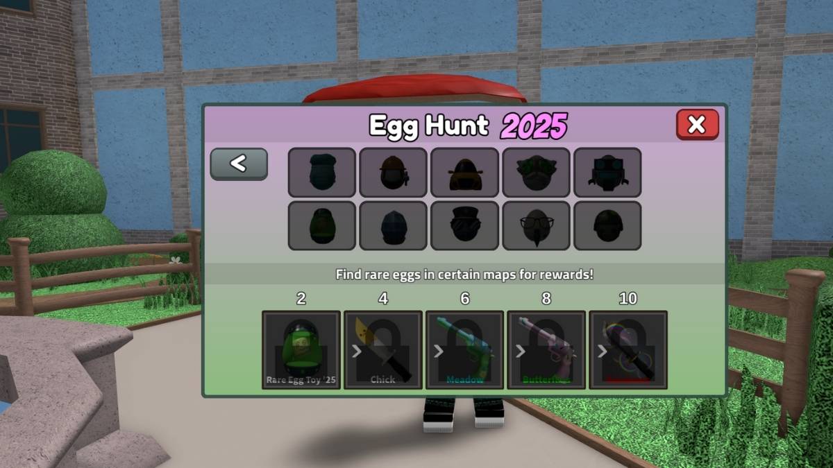 Recompensas da Caça aos Ovos em Murder Mystery 2