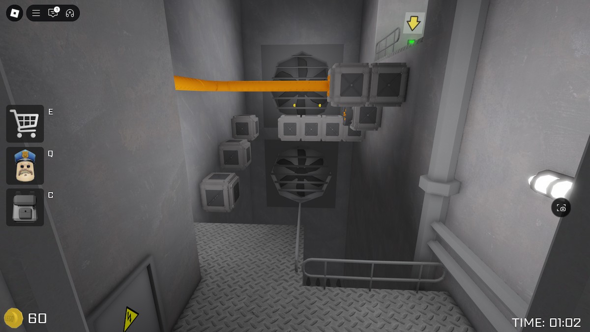 Der erste Obby in Barrys Gefängnis.