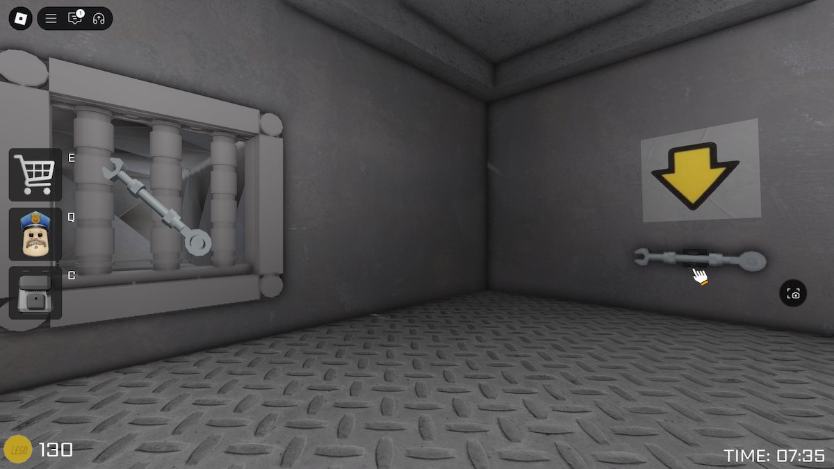 Das wichtigste Werkzeug in Barrys Gefängnis.