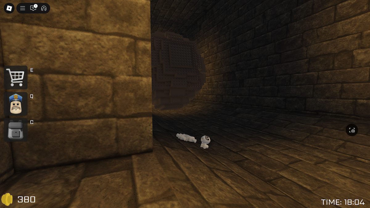 Der Tunnel in Barrys Gefängnislauf.