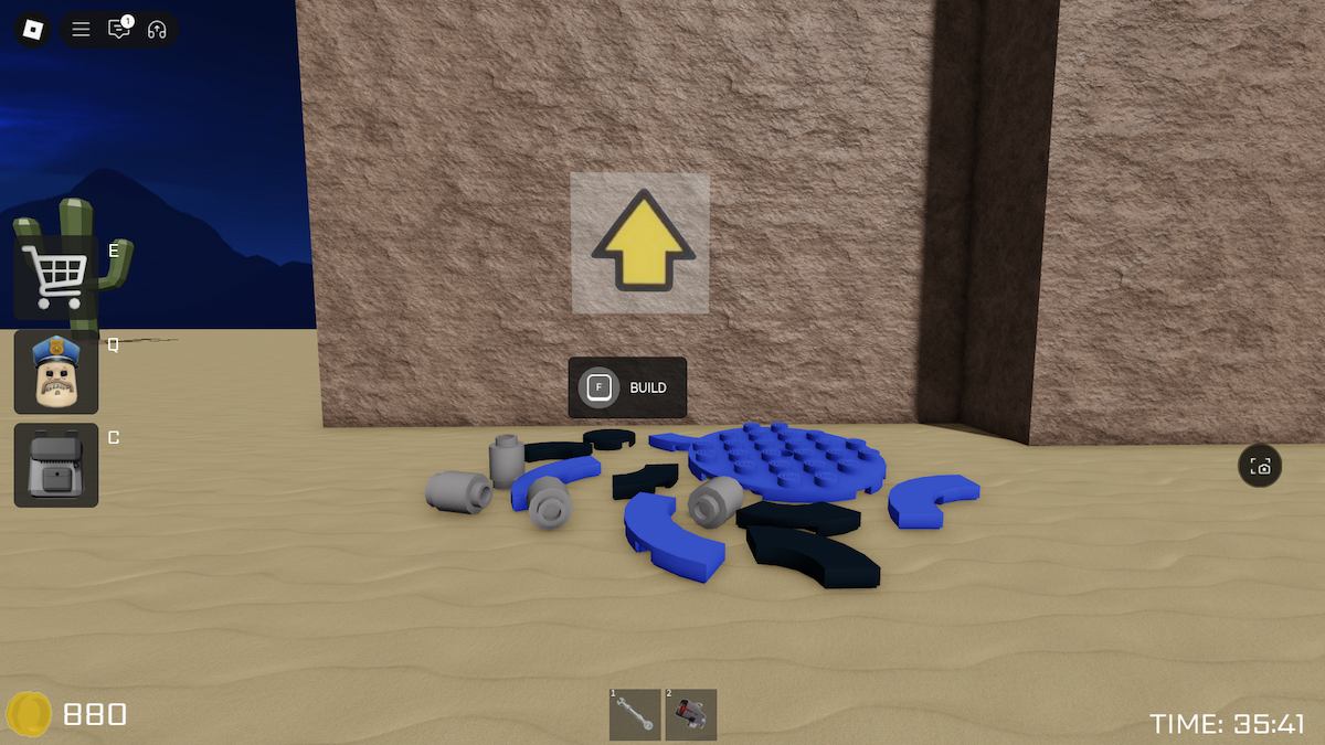 Bau des Trampolins im Barry-Gefängnis.