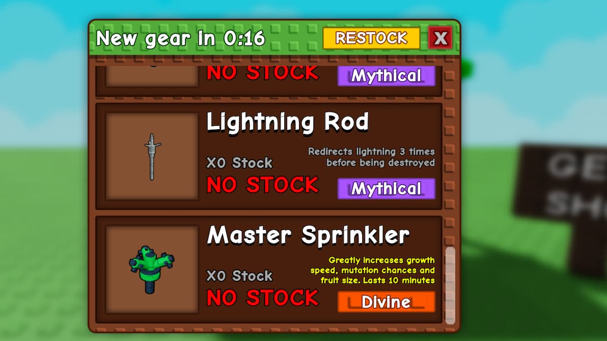 Blixtledaren i en trädgårdsodling