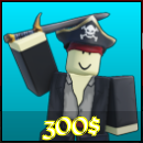 वाइल्ड रेल्स टॉवर रक्षा अनुभव की समुद्री डाकू इकाई Roblox अनुभव