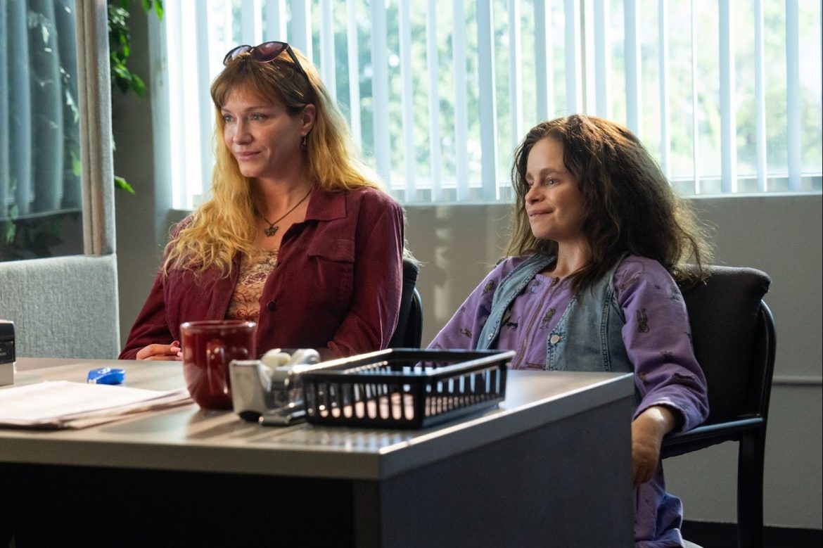 Christina Hendricks and Imogen Faith Reid in Good American Family